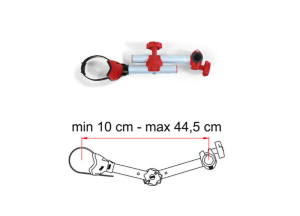 Fahrradhalter Gelenkarm kurz (10 bis 44,5 cm)