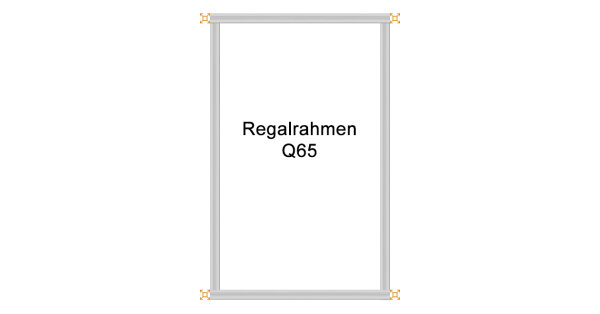 Regalrahmen Q65 - Verstärkte Ausführung