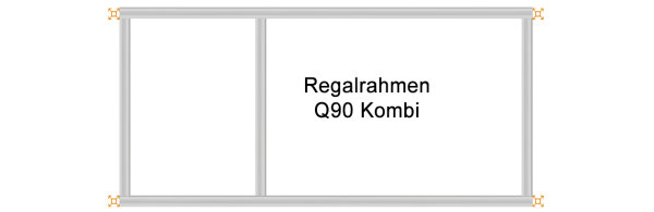 Regalrahmen Q90 Kombi - Verstärkte Ausführung