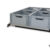 CaravanAuszugsystem-800x1200 XXL-1 Auszugssystem Doppelboden: Maßgefertigtes Regalsystem mit Einhandverriegelung und grauen Euroboxen.