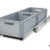 Doppelboden-Einfachauszug_AbenteuerCaravan_400x1200-2 Auszugssystem Wohnmobil: Maßgefertigtes Regalsystem mit Einhandverriegelung und grauen Euroboxen.