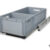 WohnmobilRegalsystem-400x900-2 Auszugssystem Kastenwagen: Maßgefertigtes Regalsystem mit Einhandverriegelung und grauen Euroboxen.