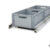 WohnmobilRegalsystem-Einfach 400x1200-1 Auszugssystem Kastenwagen: Maßgefertigtes Regalsystem mit Einhandverriegelung und grauen Euroboxen.
