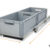 WohnmobilRegalsystem-Einfach 400x1200-2-pfeile Auszugssystem Kastenwagen: Maßgefertigtes Regalsystem mit Einhandverriegelung und grauen Euroboxen.